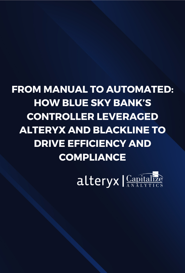 From Manual to Automated How Blue Sky Bank’s Controller Leveraged Alteryx and BlackLine to Drive Efficiency and Compliance