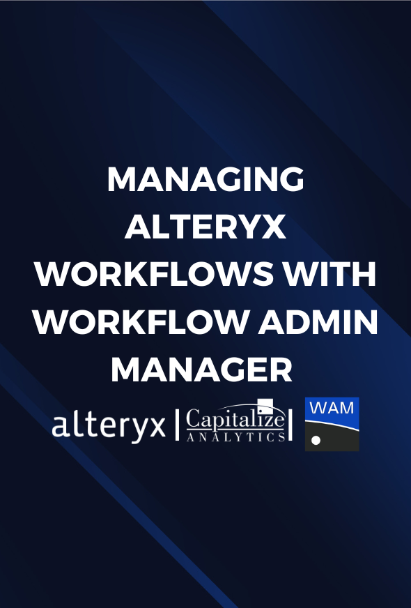 Managing Alteryx Workflows with WAM
