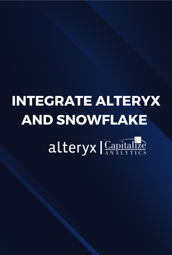 Integrate Alteryx and Snowflake 