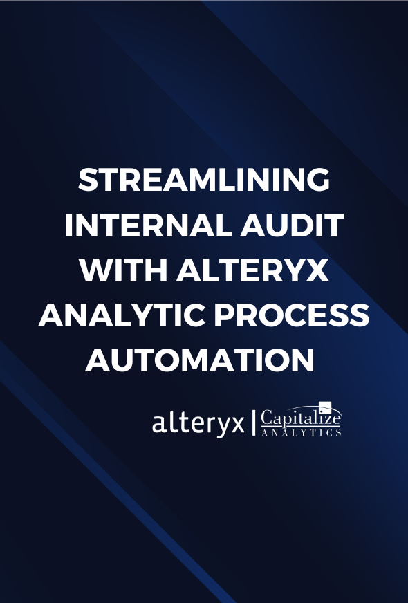 Streamlining Internal Audit with Alteryx Analytic Process Automation (APA)