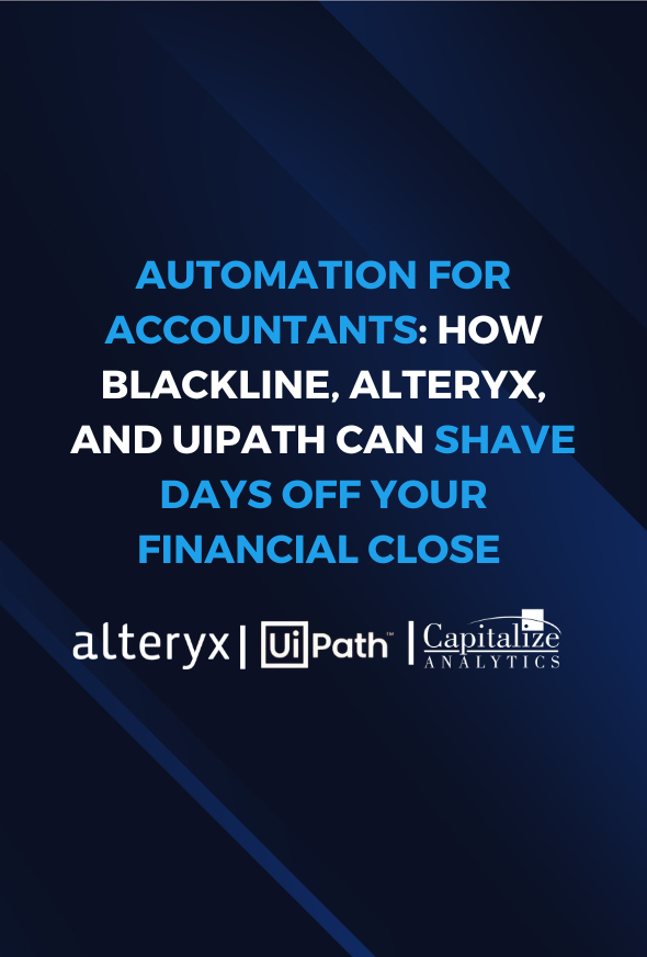 Accelerate your financial close with Financial Close Automation using BlackLine, Alteryx, and UiPath. Streamline reconciliations and reduce closing time efficiently.